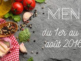 Le Menu de la Semaine – S31