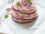 Millefeuille de Pommes & Radis au Fromage frais