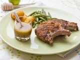 Mustard & Herbs Lamb Chops, Honey dressing