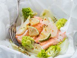 Papillote de truite au Fenouil et Chou Romanesco