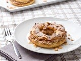 Pralinoise Paris-Brest (Choux pastry with hazelnut cream)