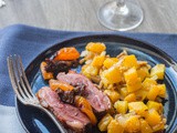 Rôti de Magret de Canard aux Pruneaux et Abricots secs