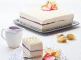 White Chocolate, Raspberry & Mascarpone Mousse cake