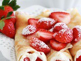 Crêpes aux fraises et Chantilly