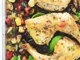 Cuisses de poulet au four et ratatouille, recette rapide