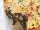 Lasagnes aux aubergines et épinards, sans gluten