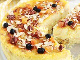 Pudding aux restes de gâteau et raisins secs (citron)