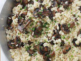 Risotto aux champignons et parmesan, recette facile