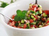 Salade concombre et tomates à l’orientale