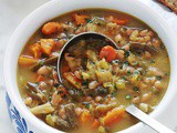 Soupe au chou et aux deux haricots (soupe paysanne avec ou sans viande)