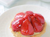 Tartelettes aux fraises et crème pâtissière, pâte sucrée de Pierre Hermé