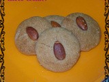 Eggless Choco-Almond Cookies