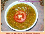 Green Moong Tomato Curry