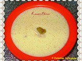 Kesari Phirni (Saffron flavors Indian Dessert)