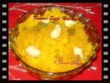 Kesari Suji Halwa in Microwave