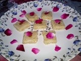 Rose Sandesh for Bijoya Dashami