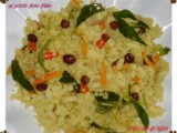 Vegetable Poha Pulao (South Indian Version)