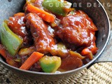 Cerdo agridulce con verduras