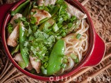 Japanese style chicken with somen noodles