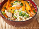 Ramen noodles and fish soup