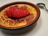 Crème brulée aux fraises