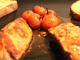 Foie gras poêlé aux griottes