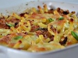 Gratin de macaroni au jambon