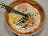 Oeuf cocotte au saumon fumé