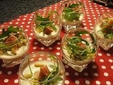 Panacotta roquefort et jambon cru