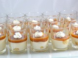 Panna cotta de pommes confites au caramel salé