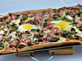 Pizza lardons mâche