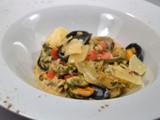 Risotto aux moules et crème d’ail