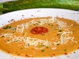 Soupe courgette et chorizo