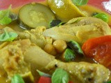 Tajine de poulet au citron