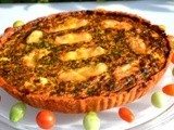 Tarte épinard et chorizo