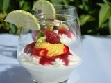 Verrine à la crème de citron vert