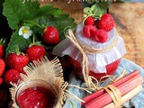 Confiture de Rhubarbe, Fraises et Framboises