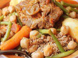 Couscous berbere aux haricots verts et semoule d’orge