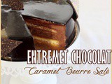 Entremet chocolat caramel beurre salé