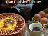 Flan Parisien sur Pâte feuilletée avec garniture aux pêches