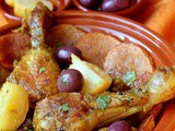 Poulet aux olives et citron confit marocain