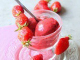 Sorbet a la fraise sans sorbetiere rapide et facile