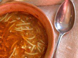 Soupe de Lentilles et vermicelles (sans viande)