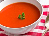 Soupe de tomates et poivrons rouges