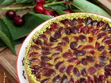 Tarte aux cerises avec pâte sablée amande