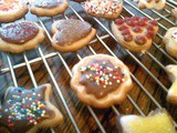 Frosted Peanut Butter Cookies