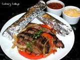 Grilled beef fajitas