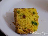 Eggless tutti frutti cake