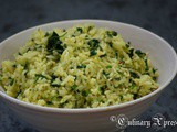 Healthy fenugreek pulao - methi pulao - methi pilaf