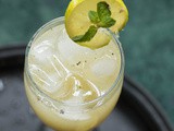 Sparkling mint ginger lime cooler